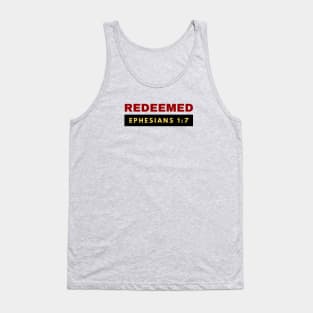 Redeemed | Christian Typography Tank Top